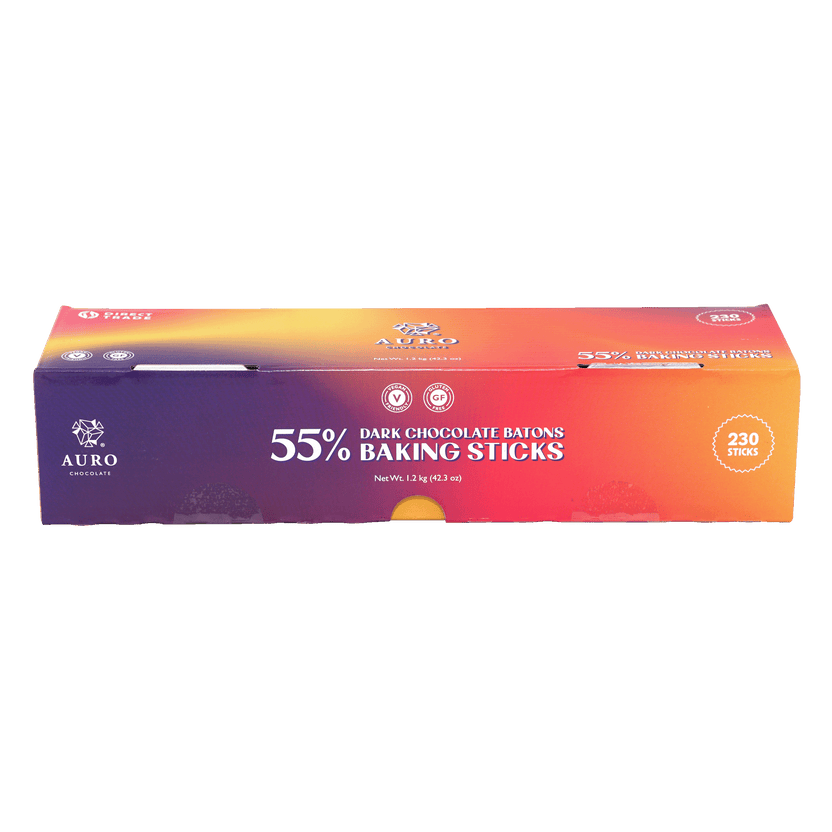 Auro 55% dark chocolate baton baking sticks 1.2kg package
