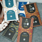 Auro Chocolate Bundles with assorted bars in elegant floral wrappers