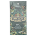 Auro x Don Papa Masskara 60% dark chocolate bar with rum, calamansi, chili, honeycomb in jungle-themed packaging