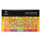 Auro Fiesta Collection gift pack with 5 colorful plant-based mini bars