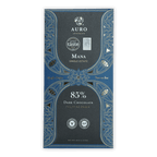 Auro Reserve Mana Single Estate 85% dark chocolate bar in blue silver leaf foil