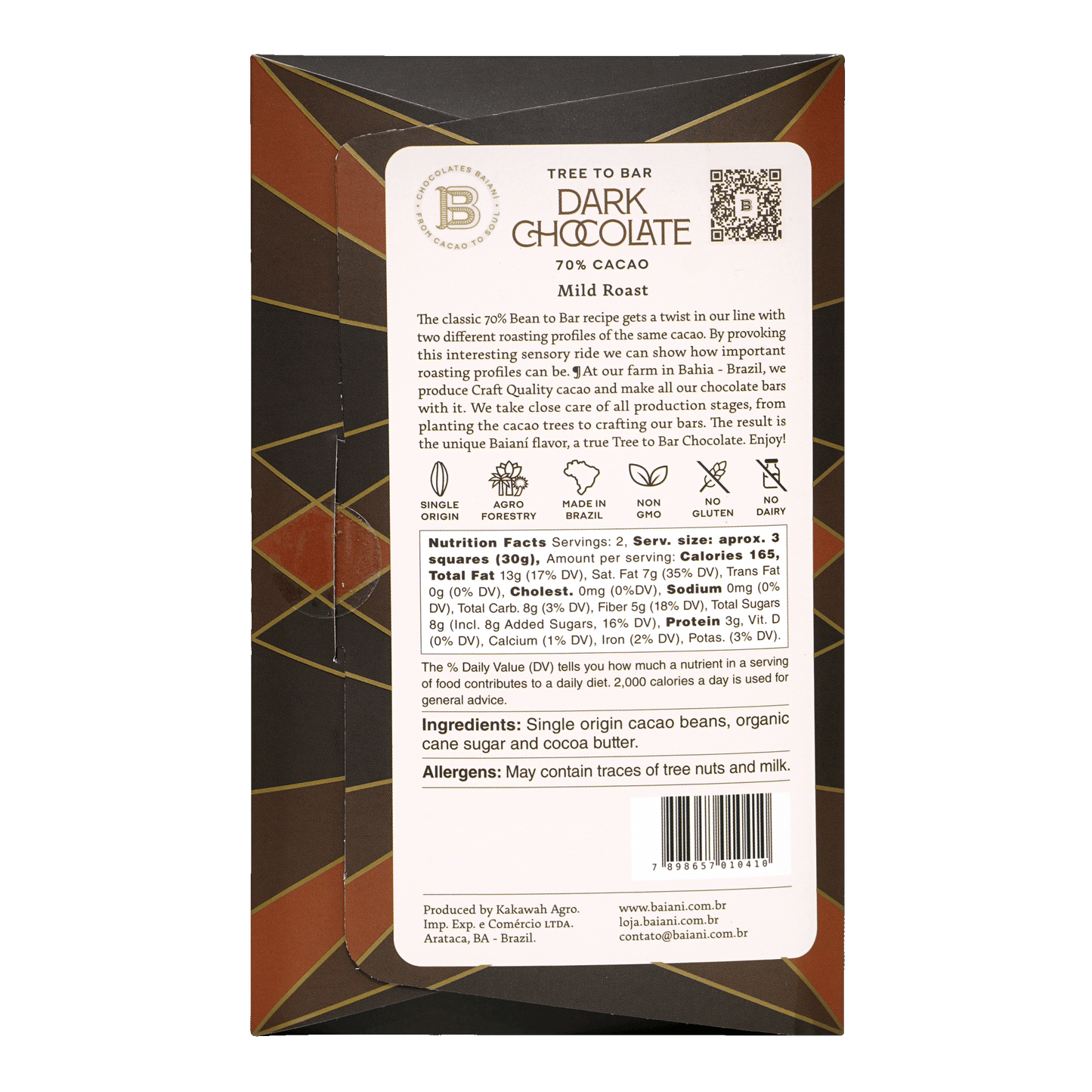 Baiani Mild Roast Trinitario 70%