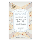 Baiani White Chocolate w/ Brazilian Spices bar wrapper