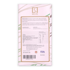 Belvie Dark Milk w/ Coffee Mint & Nibs 55% bar in white wrapper with green beige stripes