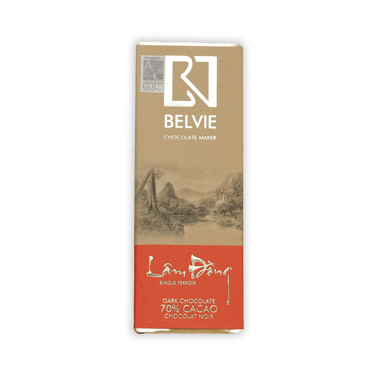 Belvie Mini Chocolate Bars Lam Dong 70% cacao dark chocolate bar