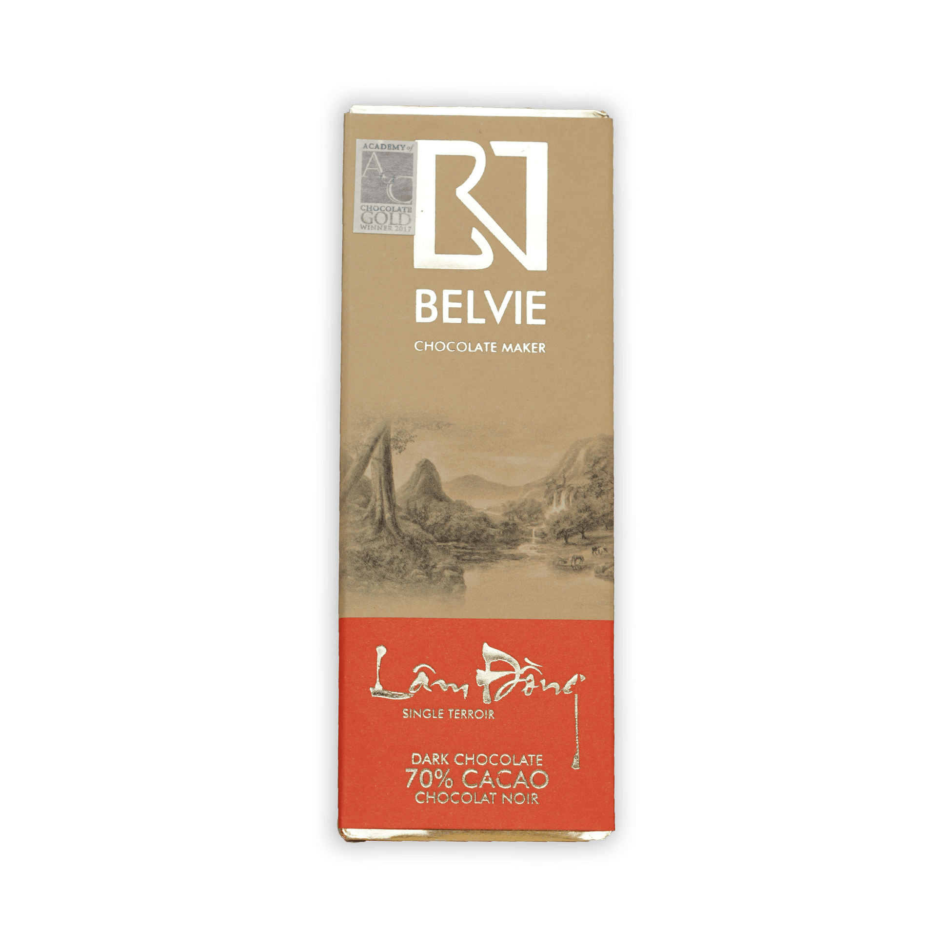 Belvie Mini Chocolate Bars Lam Dong 70% cacao dark chocolate bar