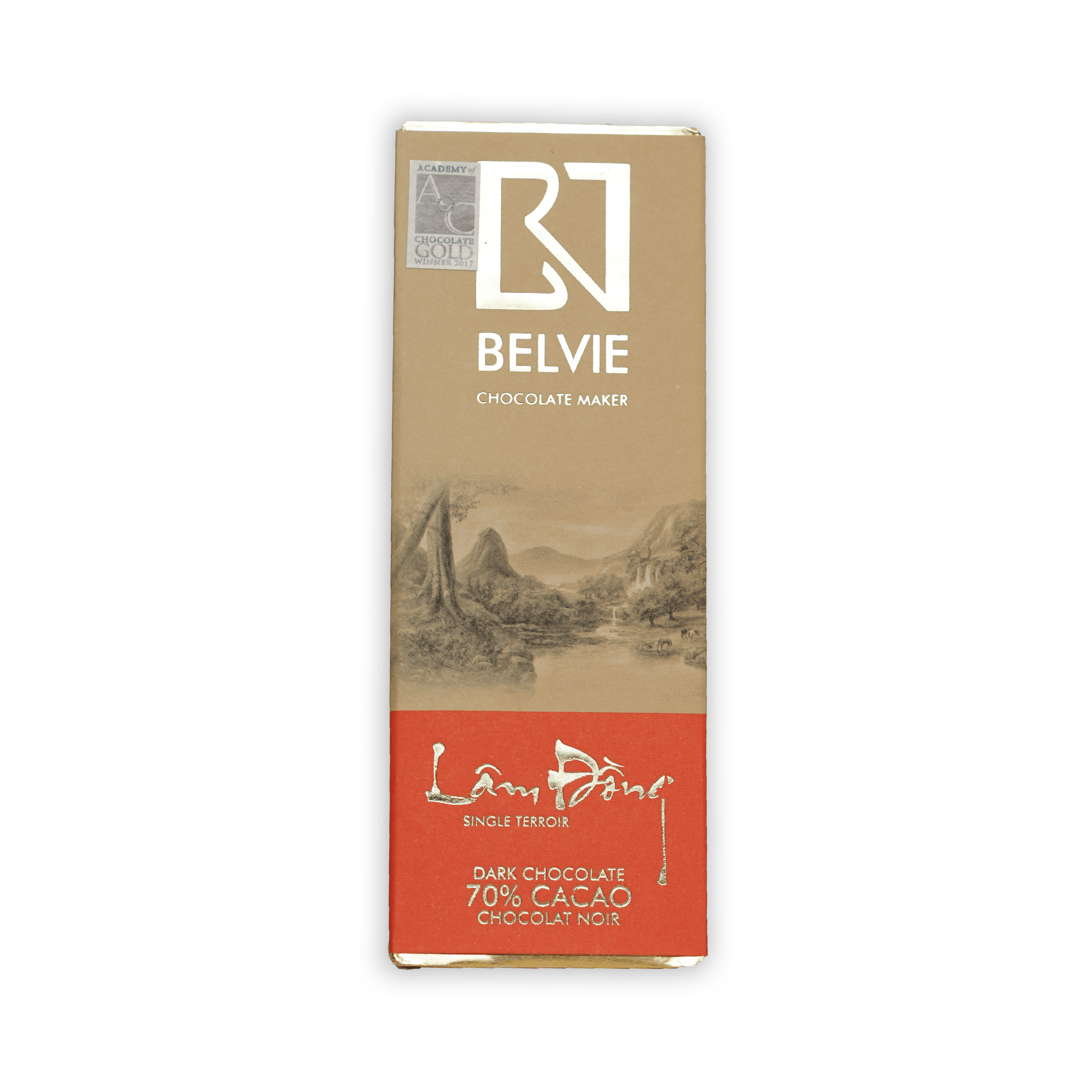 Belvie Mini Chocolate Bars Lam Dong 70% cacao dark chocolate bar