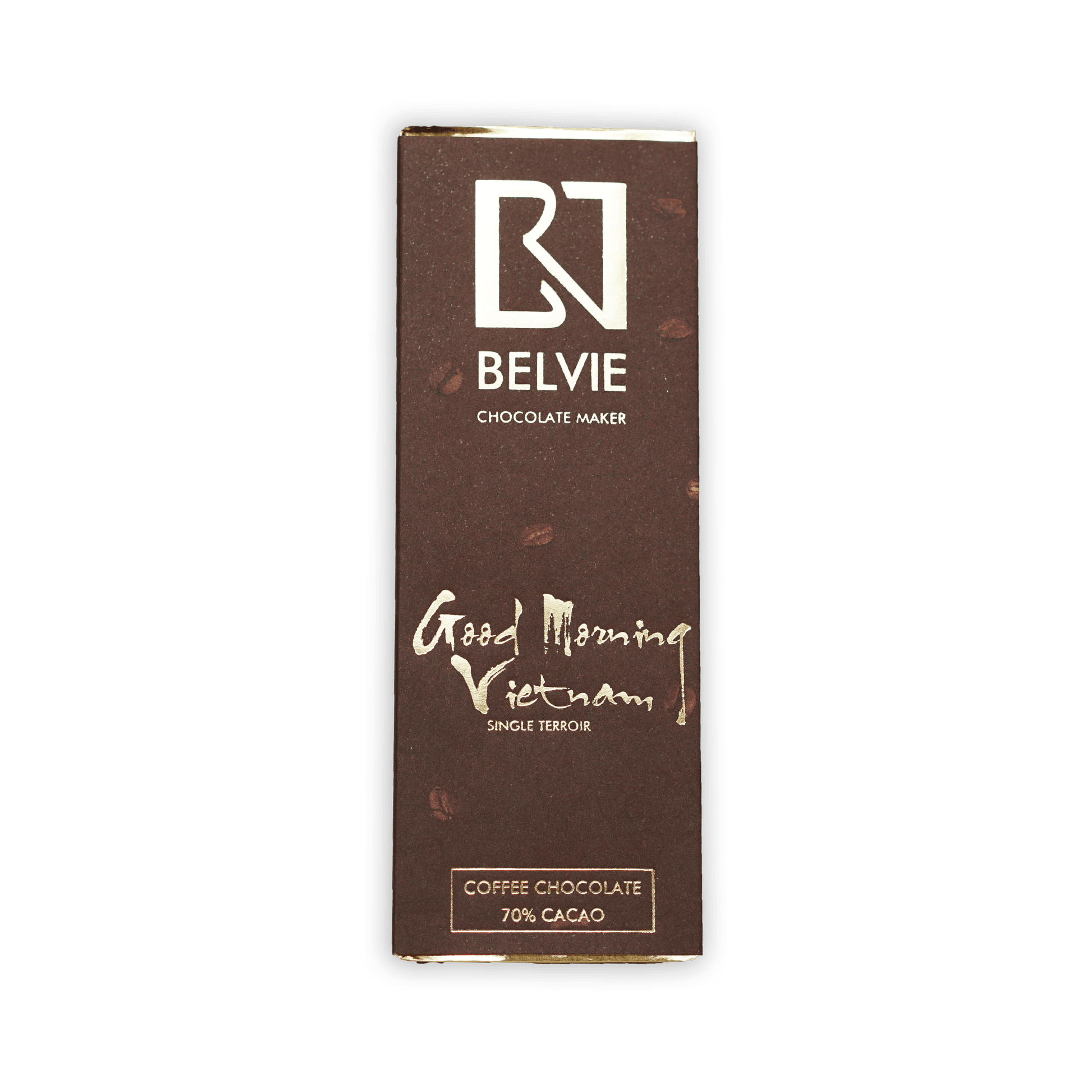 Belvie Mini 70% cacao coffee chocolate bar Good Morning Vietnam