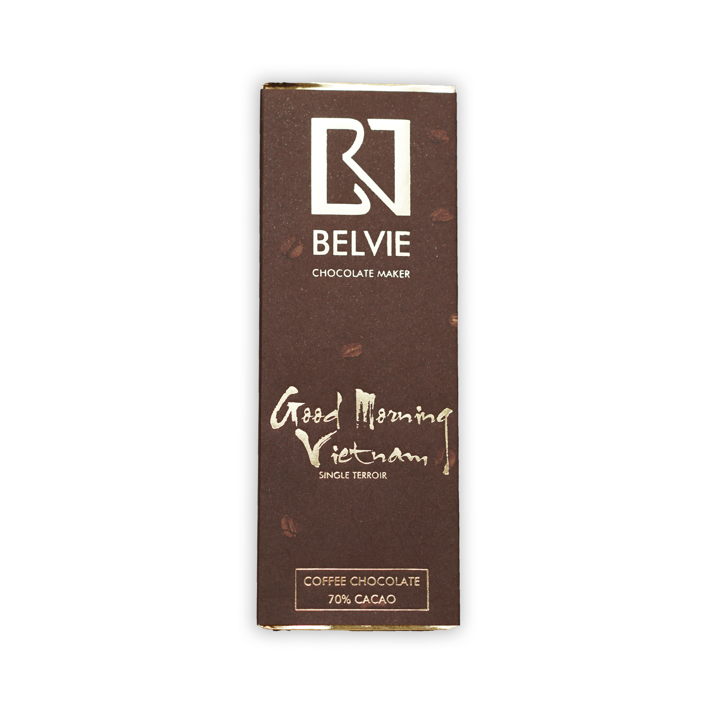 Belvie Mini 70% cacao coffee chocolate bar Good Morning Vietnam