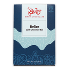 Bixby Dark Chocolate Belize 70% bar in navy and light blue wave box