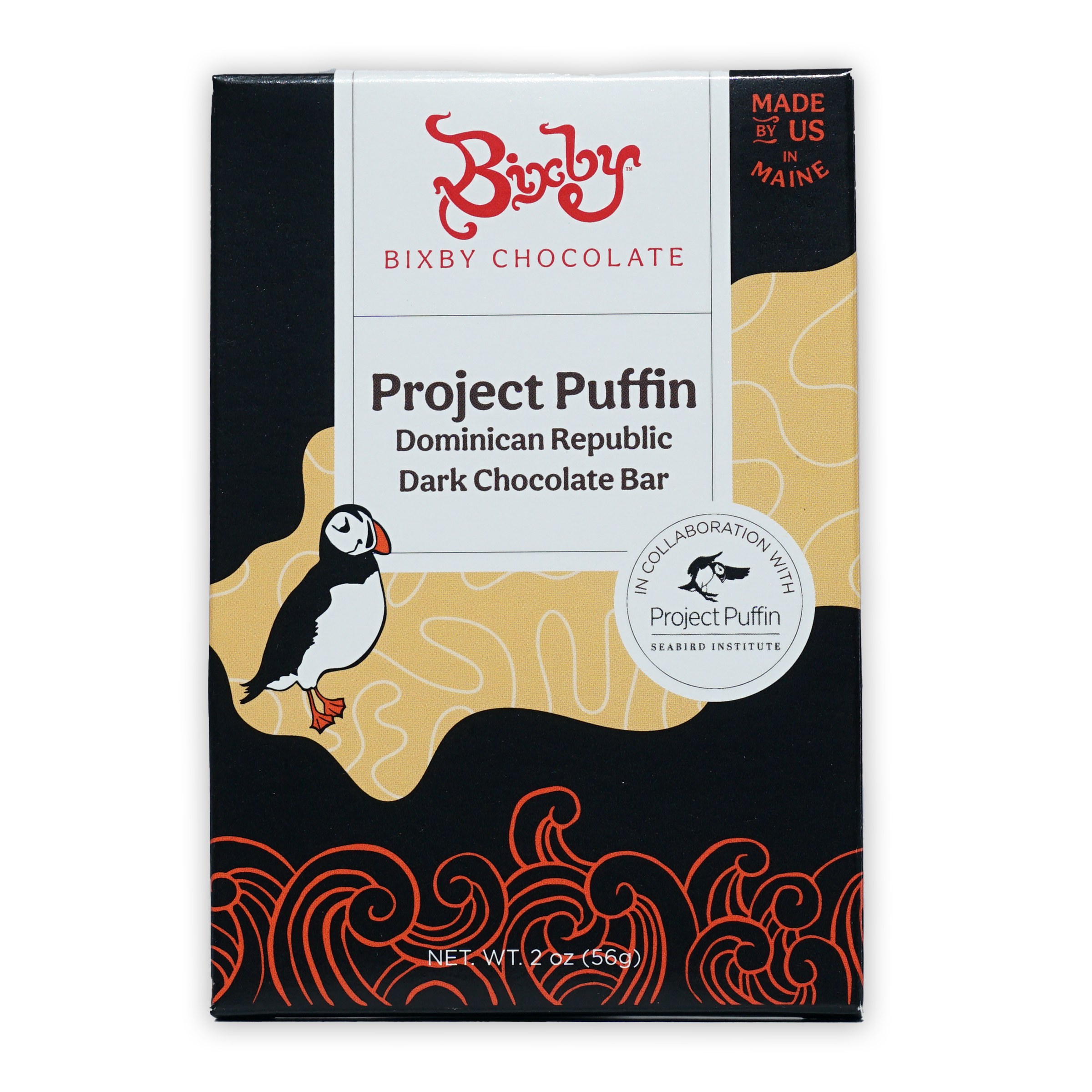 Bixby Project Puffin Dominican Republic 70% dark chocolate bar