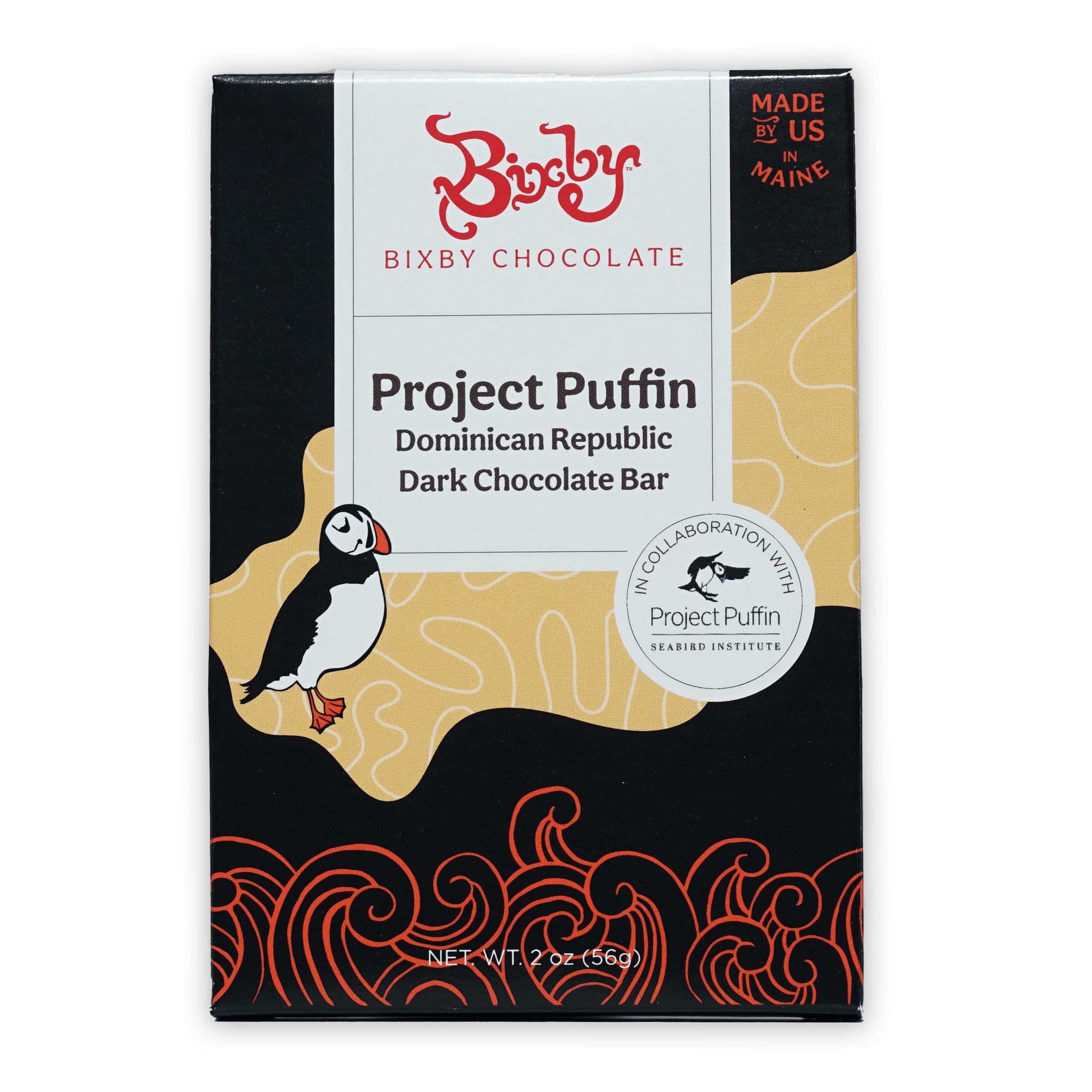 Bixby Project Puffin Dominican Republic 70% dark chocolate bar