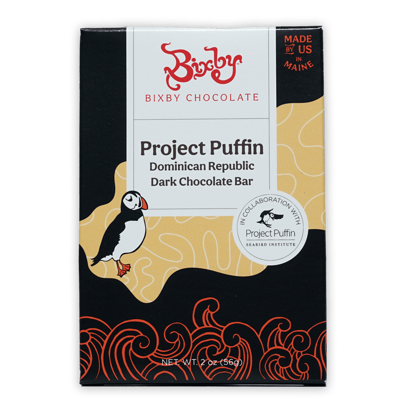 Bixby Project Puffin Dominican Republic 70% dark chocolate bar