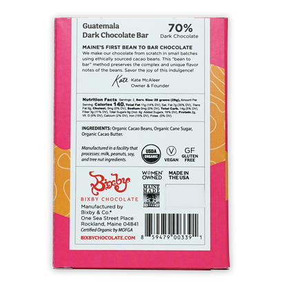 Bixby Dark Chocolate Guatemala 70%