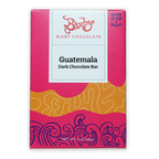 Bixby Dark Chocolate Guatemala 70% bar in vibrant pink orange package