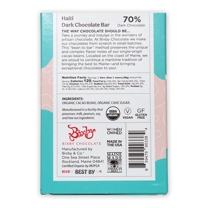 Bixby Dark Chocolate Haiti 70%