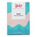 Bixby Dark Chocolate Haiti 70% bar in teal pink package with blue waves