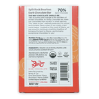 Bixby Dark Chocolate Split Rock Bourbon 70% orange bar package