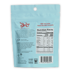 Light blue foil-wrapped Bixby Milk Chocolate Sea Salt Caramels package