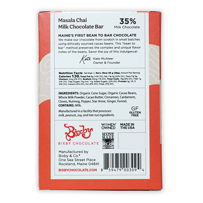 Bixby Milk Chocolate w/ Masala Chai 35%