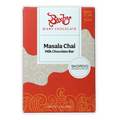 Bixby Milk Chocolate w/ Masala Chai 35% bar in red beige box with orange swirls