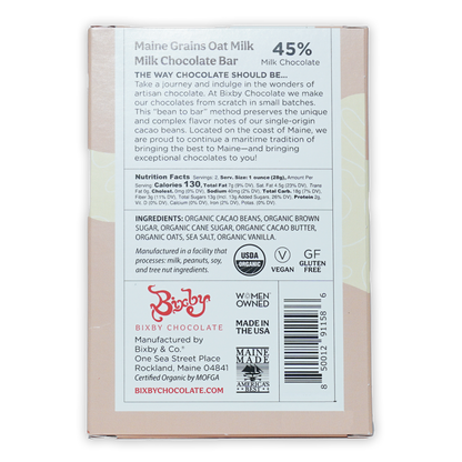 Bixby Main Grains Oat Milk Chocolate 45%
