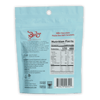 Light blue foil-wrapped Bixby Milk Chocolate Sea Salt Caramels package