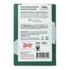 Bixby Primo Dark Chocolate Spiced Almond 70% bar, green white package