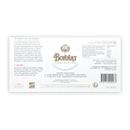 Bonnat Ceylan Sri Lanka 75% white rectangular label with gold crest
