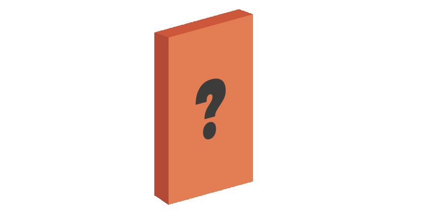 Bonus free full size mystery bar: orange box with black question mark