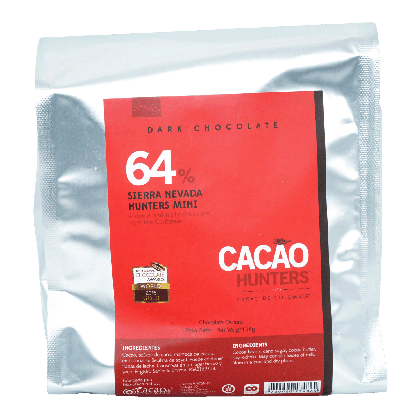 Cacao Hunters Bulk Minis Sierra Nevada 64% 1kg