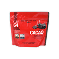 Red resealable pouch of Cacao Hunters 64% Sierra Nevada dark chocolate minis