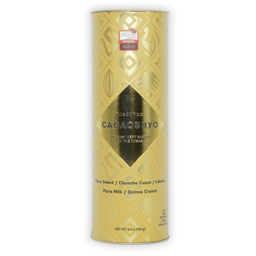 Cacaosuyo Assorted Napolitans Tube with piura milk quinoa crunch bar