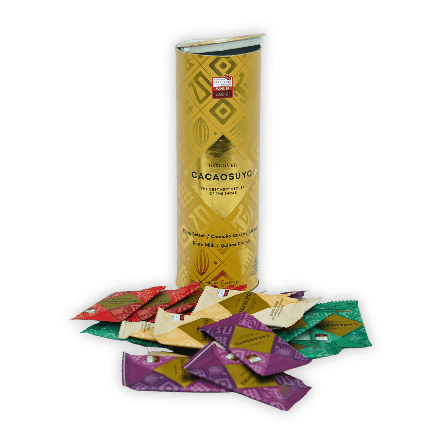 Cacaosuyo Assorted Napolitans Tube (20 pieces)