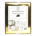 Cacaoteca dark chocolate rum truffles from Dominican Republic in gold box