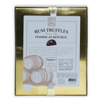 Gold Cacaoteca rum truffles box from Dominican Republic, 12 pcs