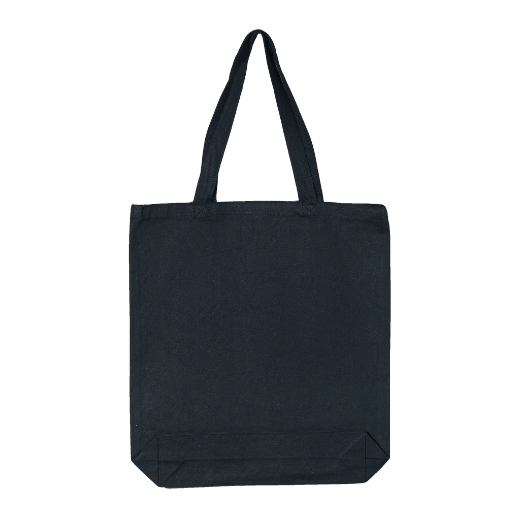Dark gray Canvas Eco Friendly Tote Bag for chocolate fans with sturdy handles