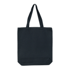 Dark gray Canvas Eco Friendly Tote Bag for chocolate fans with sturdy handles
