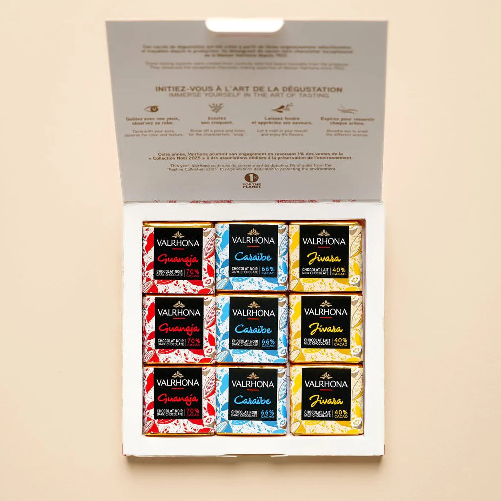Valrhona The Chocolate Squares Discovery Box (18 pcs)