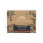 Chocolarder Dark Mocha Truffles Box 70% (12 pcs) with rustic design
