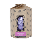 Chocolarder 50% milk chocolate Easter egg with stroopwafel in purple wrap and box