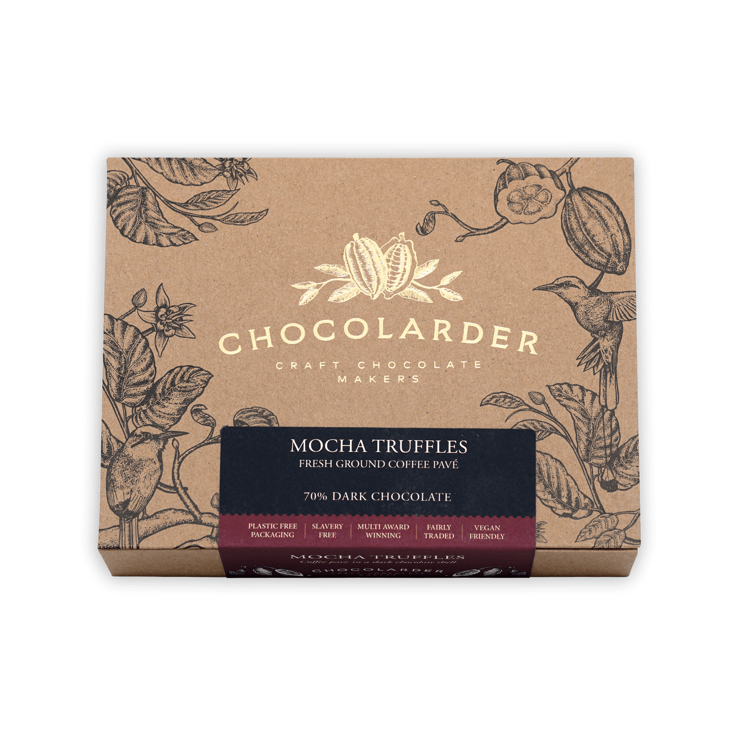 Chocolarder Mocha Truffles Box (12 pcs)