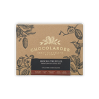 Chocolarder Dark Mocha Truffles Box 70% (12 pcs) with rustic design