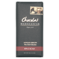 Chocolat Madagascar Dark 85% bar with textured wrapper, vintage stamp