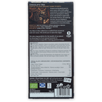 Chocolate Tree Belize Black 100% bar in dark blue packaging with cocoa beans