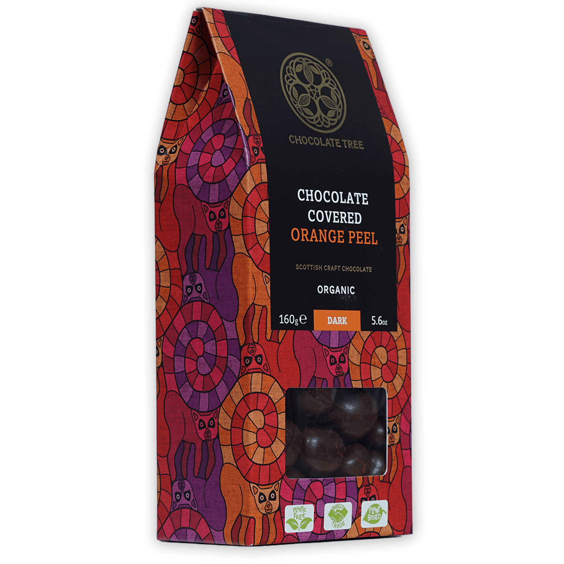 Chocolate Tree organic dark chocolate-covered orange peel candies 70% bag