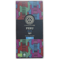 Chocolate Tree Dark Peru Selva 70% bar in colorful geometric wrapper