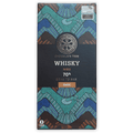 Chocolate Tree Dark Whisky Nibs 70% bar with teal geometric design
