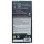 Back of Chocolate Tree Milk Guatemala 50% dark chocolate bar with matte finish, white and light green text