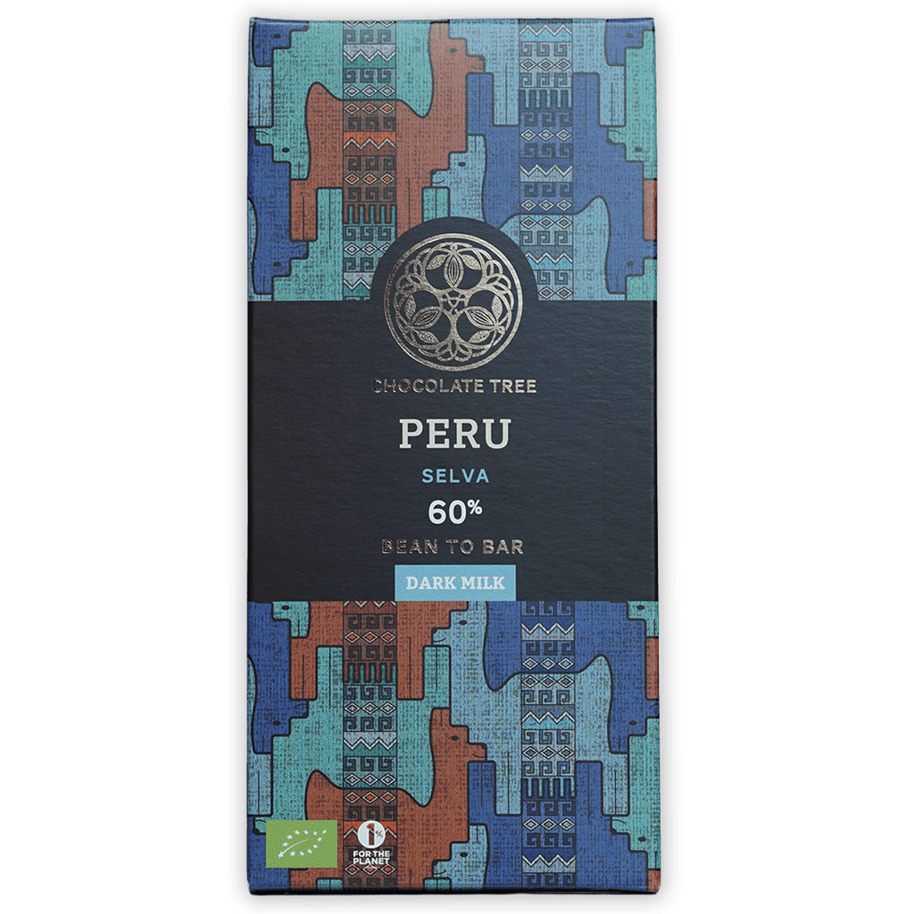 Chocolate Tree Peru Selva 60% dark milk chocolate bar in bundle